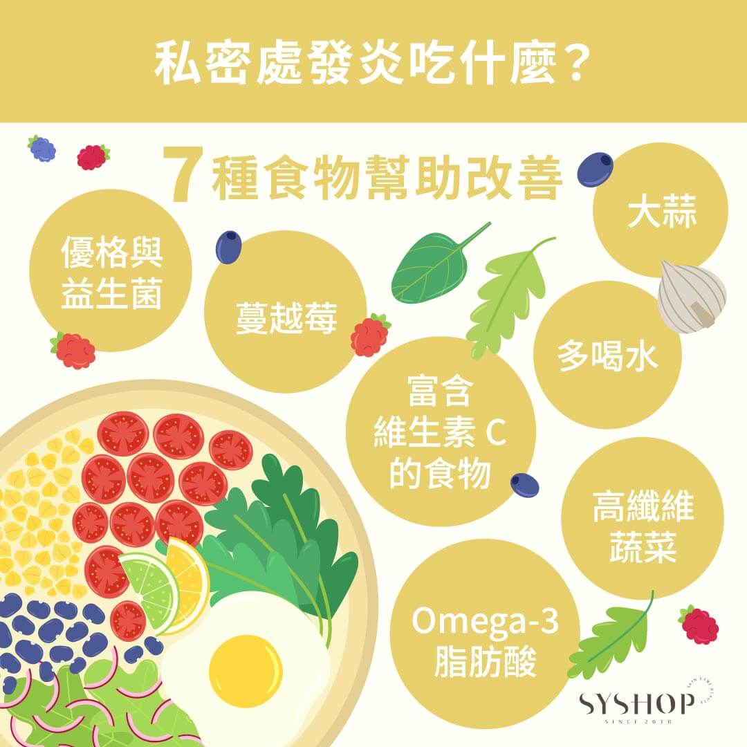 私密處發炎吃什麼？7種食物幫助改善